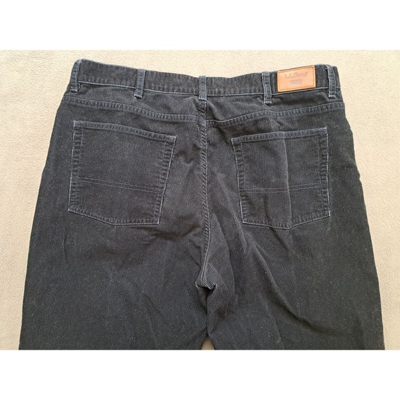 Vintage LL Bean Corduroy Pants Mens 38x32 Blue Outdoor Hiking Camp Relaxed Fit - Picture 8 of 10